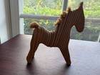 Vintage Nils Strandin Swedish Wooden Horse Figurine Scandinavian Folk Art
