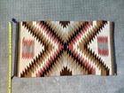 Antique Navajo Rug Textile Weaving Native American Indian 36x20 Eye Dazzler