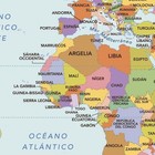 World Map With Countries In Spanish - Compact - 26 X 16 Inch Poster - Front L   