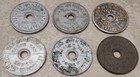 Vintage State Of Washington Sales Tax Trade Token Coin Lot Of X6 Scarce Vtg 