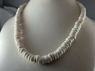Hawaiian Puka Shell Necklace - 19    - Large Shells  80 Gram  Sterling Clasp