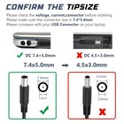 Lot 90w 19 5v 4 62a For Dell Laptop Ac Adapter Charger Power Supply 7 4 5 Mm Tip
