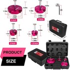 4-piece Plastic Pipe Reamer Tool Kit  Compatible With 1 2  Drills  3 8 hex Shaft