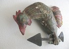 Antique Old Iron Rooster Weather Vane