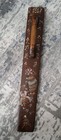 Antique Scandinavian Mangle Board Dated 1867 Hand Carved W rosemehling 31  Long