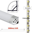10-pack 6 6ft 2 Meter Led Aluminum Channel V-shape  Profile 10 2m  Silver 