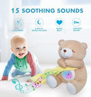 Baby Sleep Soother  Cry Activated Sensor Teddy Bear Lullabies   Mom Heartbeat  N