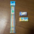 Sanrio Shinkansen Pencil   Eraser Set Stationery Kids Gift