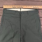 1950   s Us Army Wool Serge Ag-44 Green Trouser Pants High Waisted Straight Leg 30