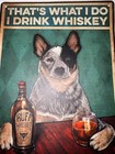 Blue Heeler-australian Shepard Bar Sign Funny Metal Tin Cattle Dog Home Wall Art