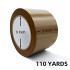 6 Rolls Carton Sealing Tan Packing Tape Box Shipping 1 8 Mil 2  X 110 Yards Us