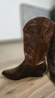 Vintage 90s Nine West Romnee Brown Cowboy Boots  Size 8 5m Made In Brazil 