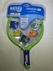 New Water Bath Pool Toy Fish Catcher Net W  5 Colorful Floating Fish Ages 4 