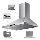 Vikio 30  Ducted 800-cfm Recirculating Stainless Steel Wall-mounted Range Hood