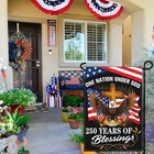 250th Anniversary Usa Garden Flag 1776-2026 Patriotic Double Sided Yard Banner 