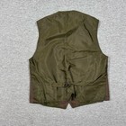 Laksen Vest Mens Size Large Green Brown Wool Blend Button Front Outdoor