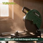 Yumark Abrasive Chop Saw  2200w 3800rpm Steel Cutting Machine  Metal Green
