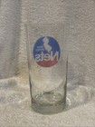 Vintage 1980 s New Jersey Nets 5 1 2 Inch Clear Glass Tumbler  Look-nice 