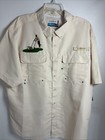 Magellan Men s Short Sleeve Fish Gear Shirt Beige Graphic Unique Sz Xl Vent Nwt
