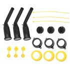 3 Kit Old Style Replacement Gas Can Spout With Nozzles Screw Collar Vent Caps