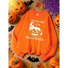 Just Waiting For Halloween Pumpkin Design Sweats