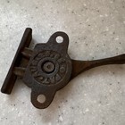 Cast Iron Window Sash Latch Lock Lever  Brown Salvage Hardware  Antique Vtg 