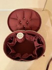 Victorian Style Hat Shaped Sewing Basket Box Floral Fabric Feather Decor