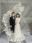 Vintage Bakery Crafts Wedding Cake Topper Traditions Bride Groom Nib Usa 171w