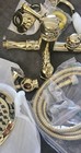 Signature Hardware Allistone Expose Shower With Hand Shower Polished Brass