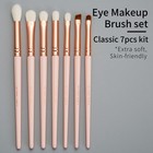 Natural Goat Hair Eye Shadow Brush Set Professional  Blending Eyeshadow Brush   