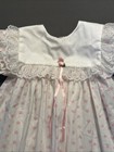 Vintage Toddler Girl Size 4 Ruffle Lace Fancy Party Dress Pink Heart Dots Usa