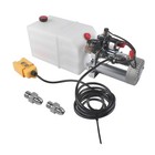 6 Quart Double Acting Hydraulic Pump Dc12v Sae 6 For Dump Trailers Lift Gates