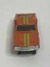 Aurora T-jet Slot Car Amc Amx Javelin  1414 Orange  Mustard Yellow Stripes  Runs