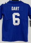       tariffs    Free  Youth s Jaxson Dart  6 Giants Vapor Royal Sewn Stitched Jersey 