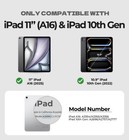 Dexnor Keyboard Cover Multi-touch For Ipad 11th Gen  2025   10th Gen 10 9  2022 