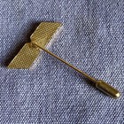 Celebrity Cruises Cruise Line X Logo Lapel Gold Tone Stick Pin