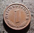Old Coin Of Third Reich Germany 1 Reichspfennig 1939 Berlin World War Ii