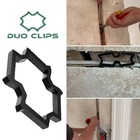 Duo Clips 100 Piece Cable Dowel 22-50mm   Universal Bracket  Wall Clip