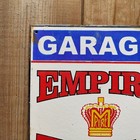 Vintage Empire Tires Garage Dealer Porcelain Enamel Sign Size 10  X 7 5  Inch