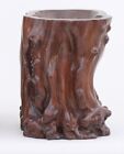 Chinese Huali Naturalistic Tree Trunk Brush Pot Bitong