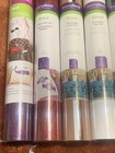 New Cricut Vinyl Bundle Removable  Strong Bond  Glitter  Lot Of 7  All New   
