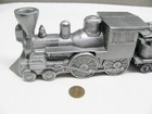 Vintage 1974 Banthrico 4 Piece Pewter  Train Bank - Over 21  Long - Nice