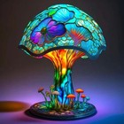 Color Changing Mushroom Lamp Led Night Light Bedroom Table Home Decor