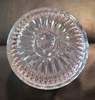Vintage Godinger Shannon Crystal Biscuit Jar Barrel W  Lid