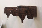 2 Wooden Wall Corbal Small Bracket Pair Corbel Wall Hanging Shelf Support 