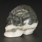 2  Natural Tai Chi 92g Quartz Hand Carved Crystal Skull Realistic Healing