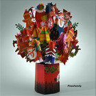 B27-christmas Tree Pop Up Greeting Card - Handcrafted Holiday Card
