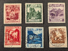 Liechtenstein 1930 Sc  94  95  96  97  99  101 Mh   Used Lot Of 6 Stamps