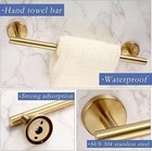 11piece Matte Gold Bathroom Accessories Set Stainless Steel Bath Towel Bar Set
