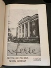 Griffin High School Yearbook 1958  aerie  58 Griffin  Georgia Ga